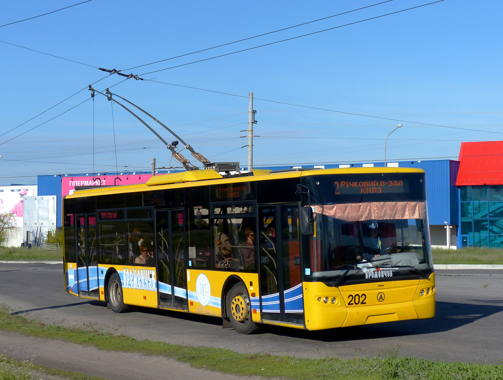 Кременчуг, ЛАЗ E183D1 № 202