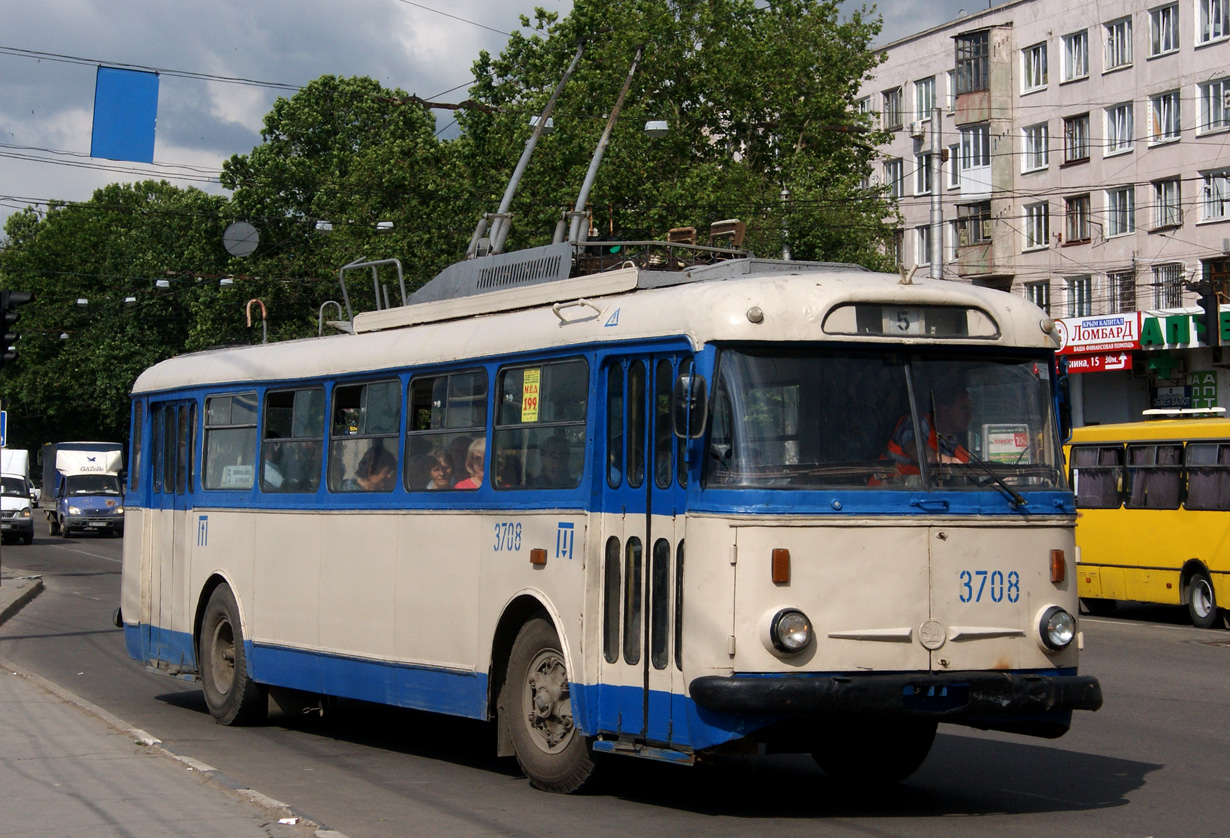 Крымский троллейбус, Škoda 9TrH27 № 3708