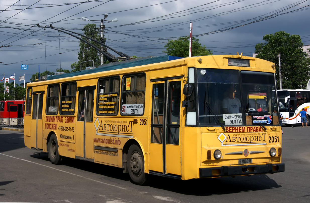 Крымский троллейбус, Škoda 14Tr02/6 № 2051