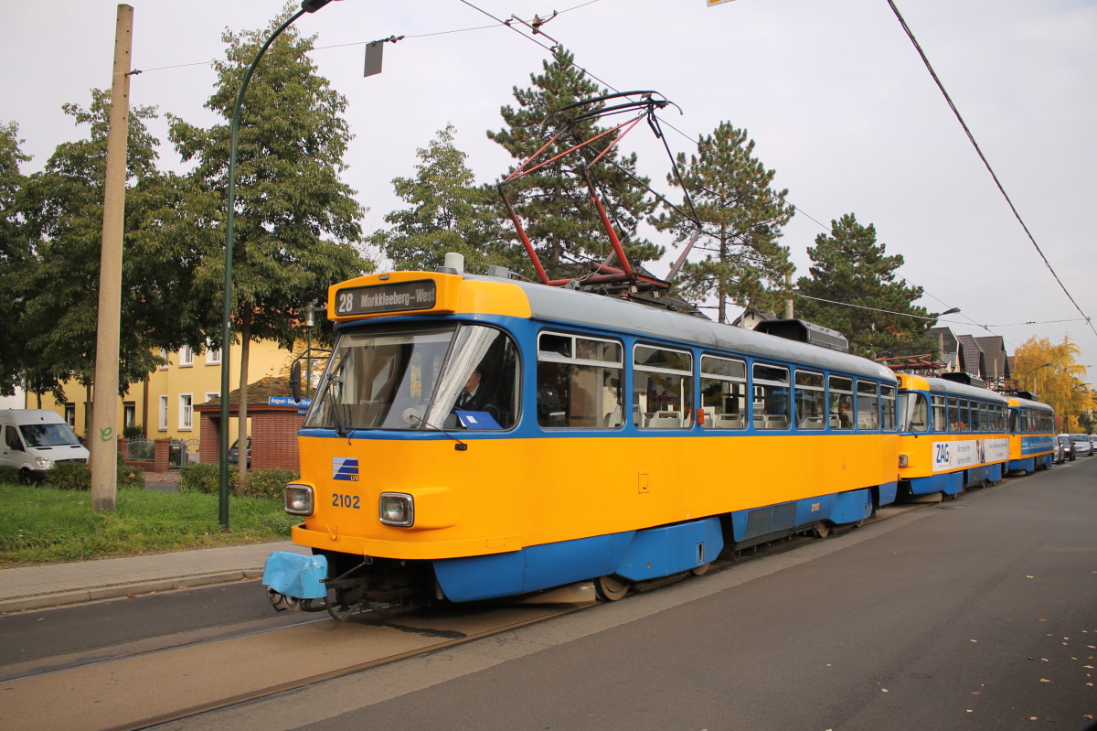 Лейпциг, Tatra T4D-M1 № 2102 Лейпциг, Tatra T4D-M1 № 2102