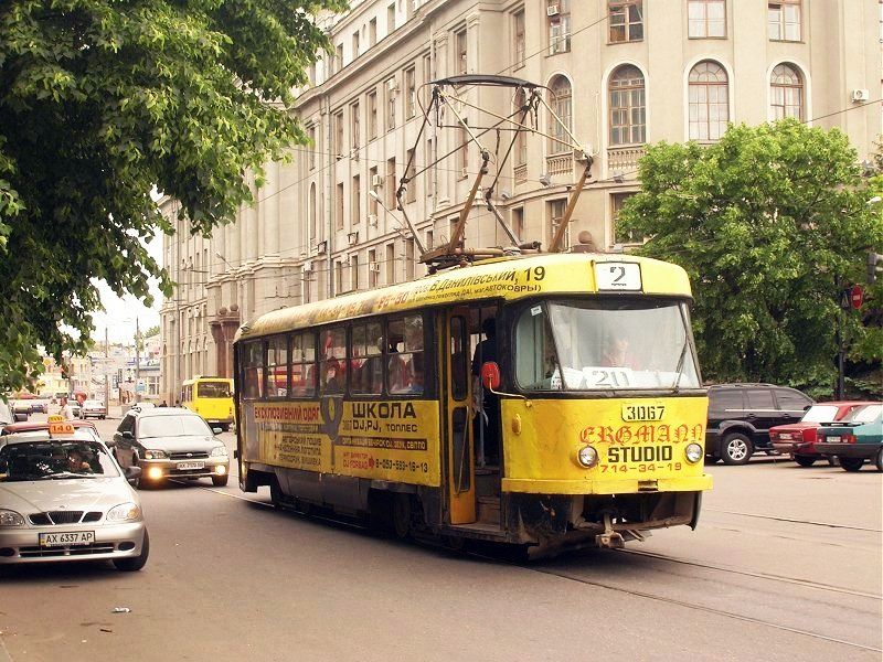 Харьков, Tatra T3SU (двухдверная) № 3067