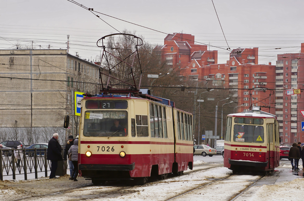 Санкт-Петербург, ЛВС-86К № 7026; Санкт-Петербург, ЛВС-86К № 7014