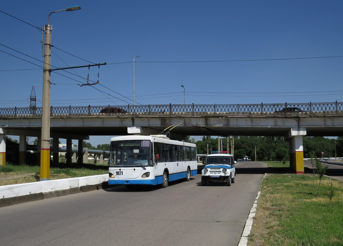 Тараз, ТП KAZ 398 № 1071; Тараз — 10.06.2014 — Последний выход таразского троллейбуса: спецпоездка на ТП KAZ 398