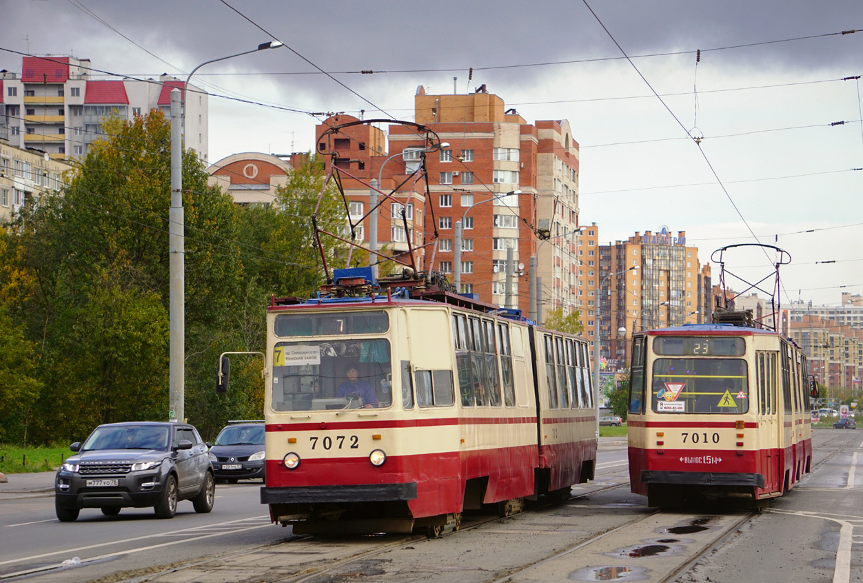 Санкт-Петербург, ЛВС-86К № 7072; Санкт-Петербург, ЛВС-86К № 7010
