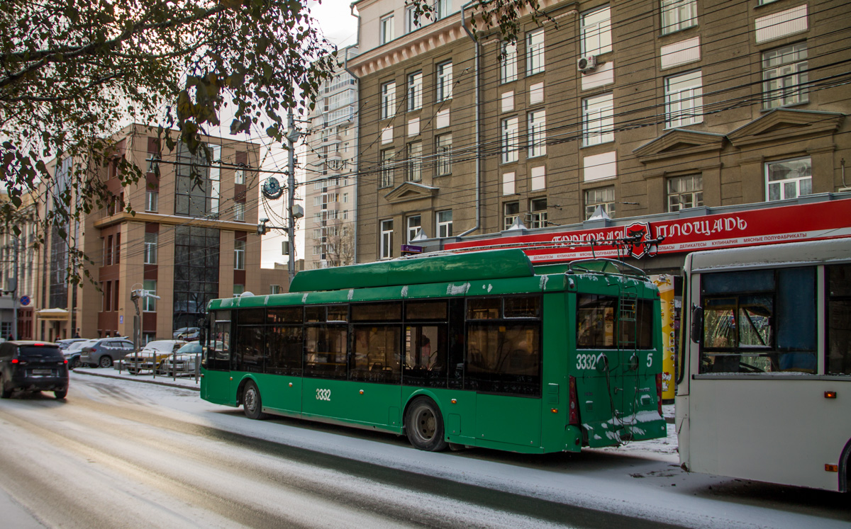 Новосибирск, Тролза-5265.00 «Мегаполис» № 3332; Новосибирск — Происшествия