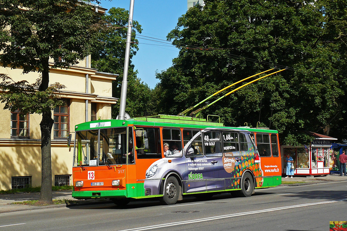 Каунас, Škoda 14Tr89/6 № 317