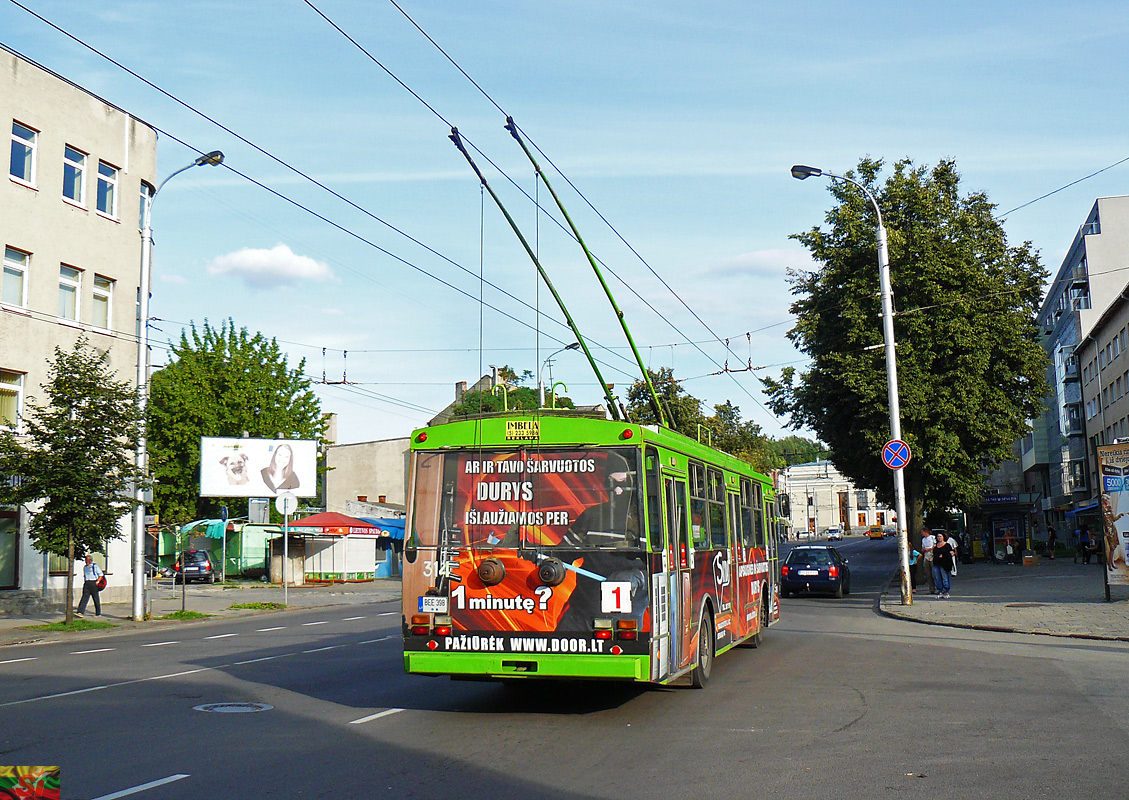Каунас, Škoda 14Tr89/6 № 314