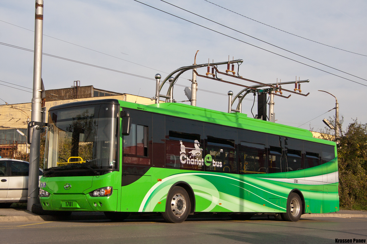 София, Higer KLQ6125GEV3 № 1701; София — Електробусен транспорт — Зарядни станции; София — Електробуси на тестове в София 2014 — 2024