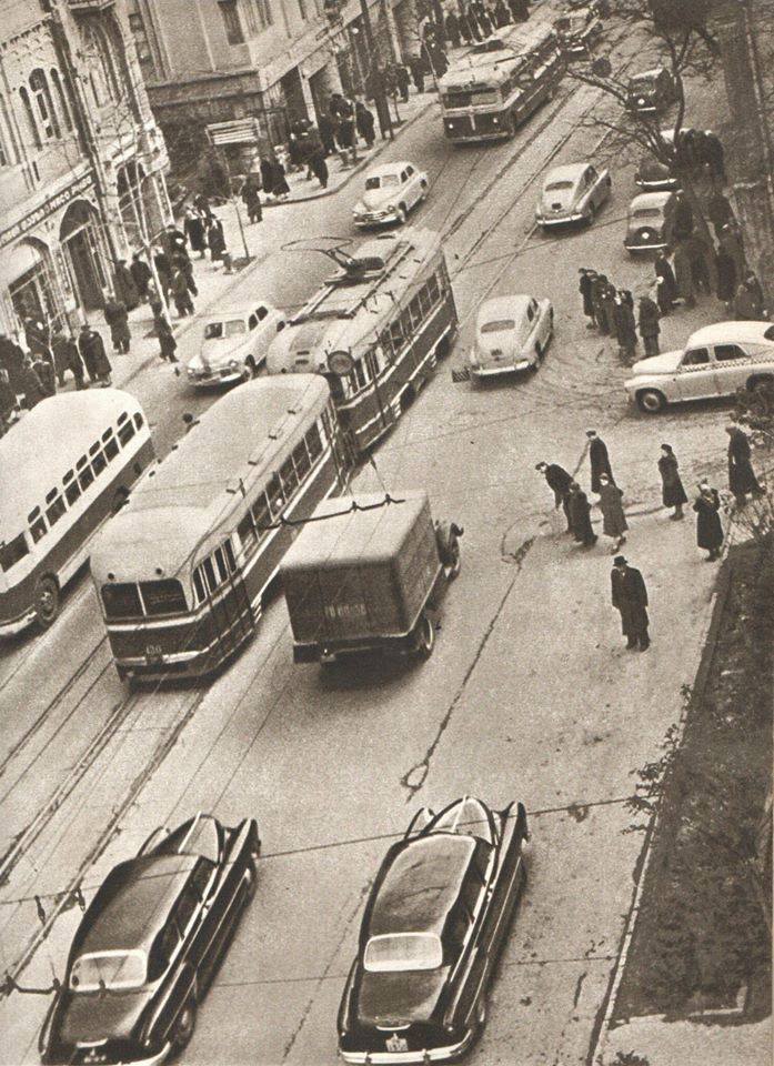 Tiflis, KTP-1 Nr. 136; Tiflis — Old photos and postcards — tramway; Tiflis — Old photos and postcards — trolleybus