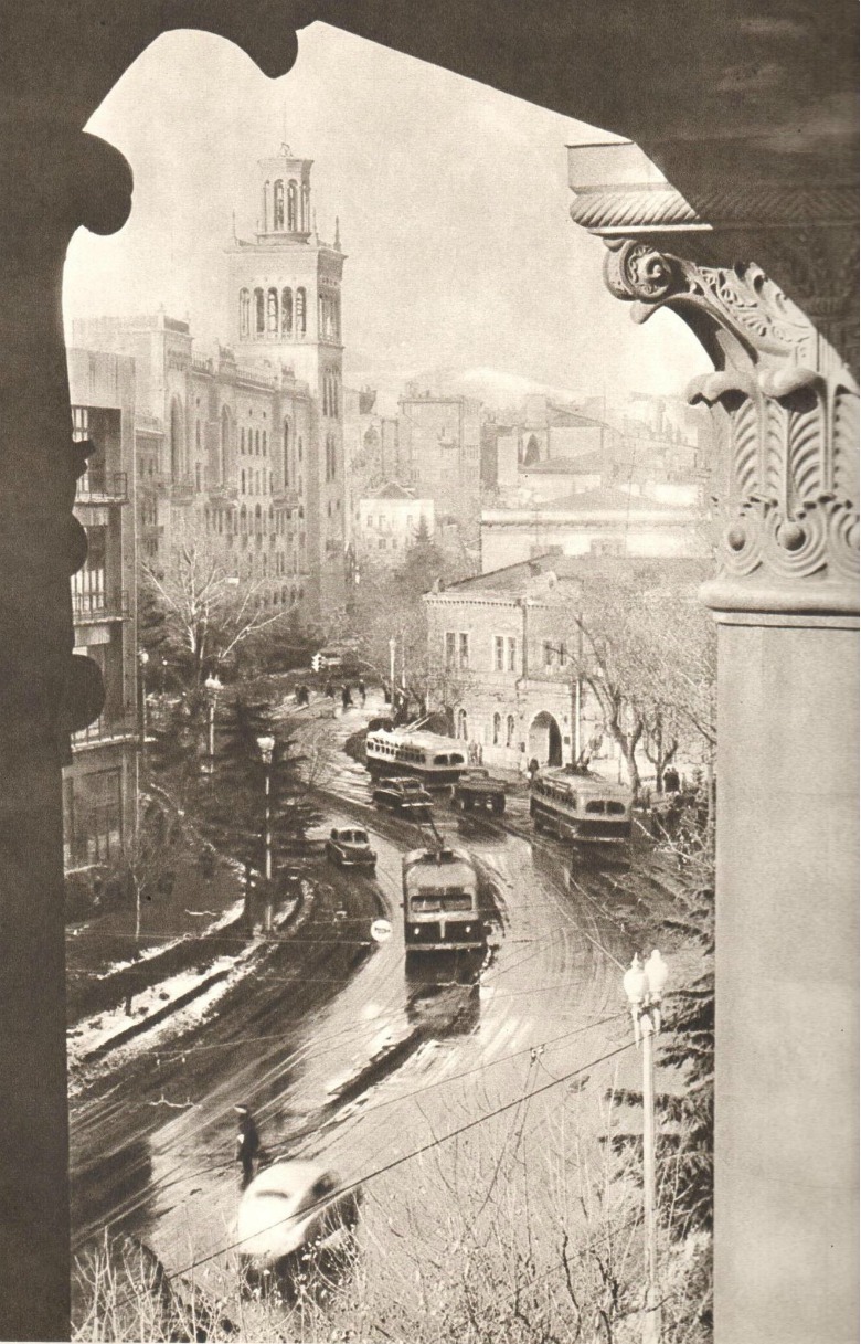 Tbilisi — Old photos and postcards — trolleybus