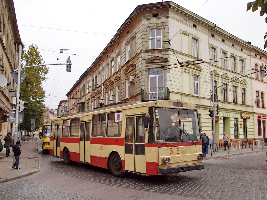 Львов, Škoda 14Tr02/6 № 516