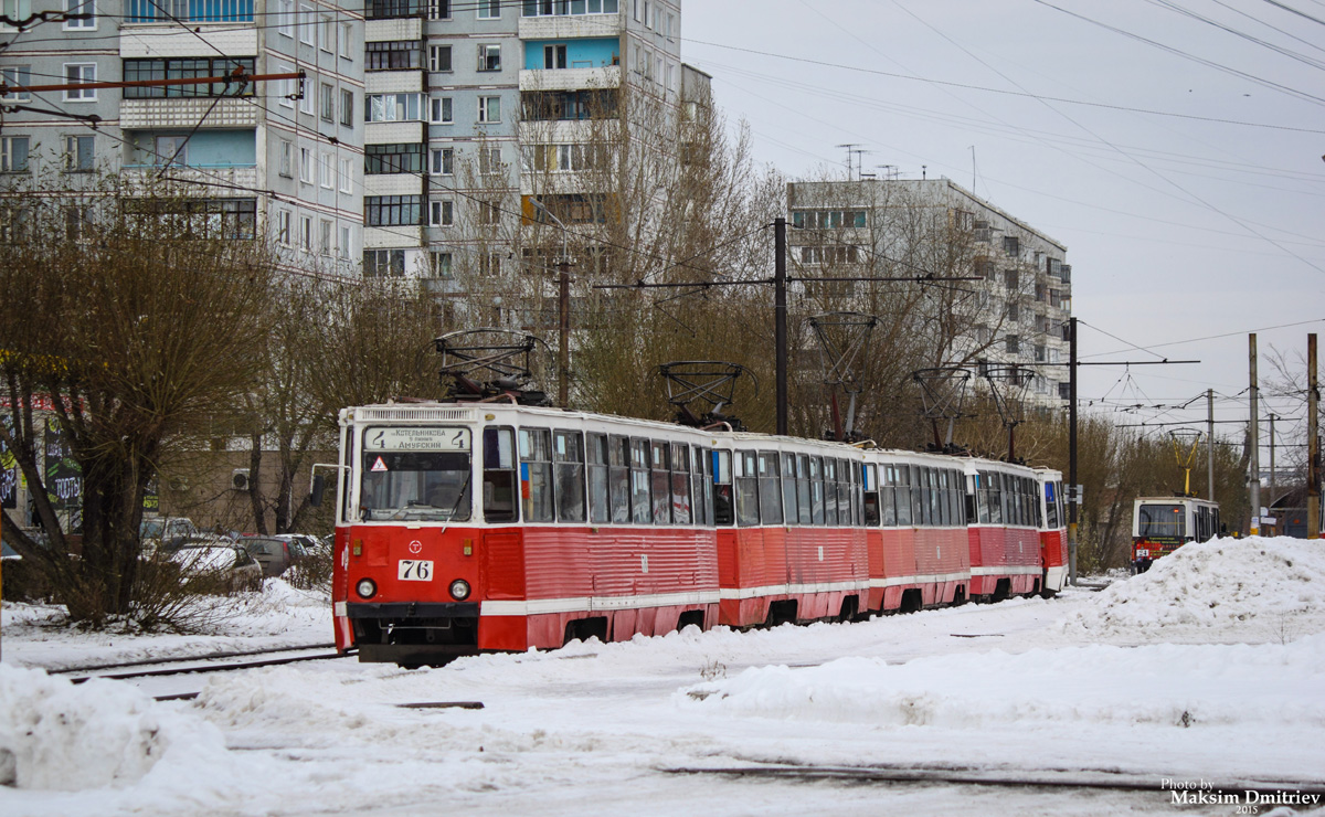 Omsk, 71-605 (KTM-5M3) č. 76
