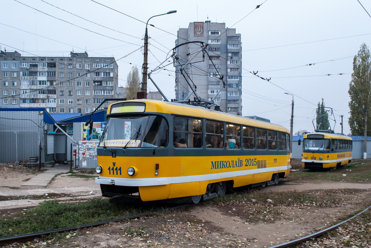 Николаев, Tatra T3M.03 № 1111; Николаев — 100 Year Anniversary of Nikolaev Tramway Fantrip Николаев, Tatra T3M.03 № 1111; Николаев — 100 Year Anniversary of Nikolaev Tramway Fantrip