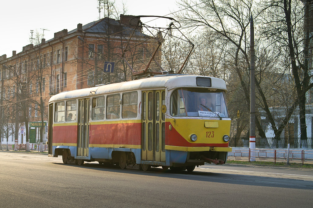Тверь, Tatra T3SU № 123; Тверь — Тверской трамвай в начале 2000-х гг. (2002 — 2006 гг.); Тверь — Трамвайные линии: Пролетарский район