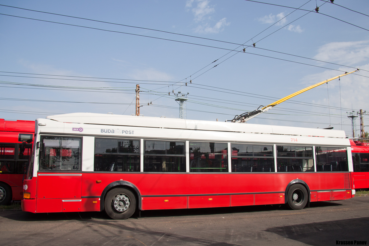 Будапешт, Ikarus 412.81 № 714; Будапешт — Троллейбусный парк