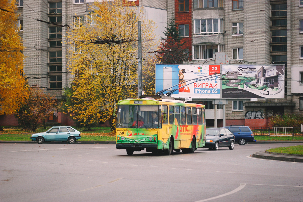 Львов, Škoda 14Tr89/6 № 550