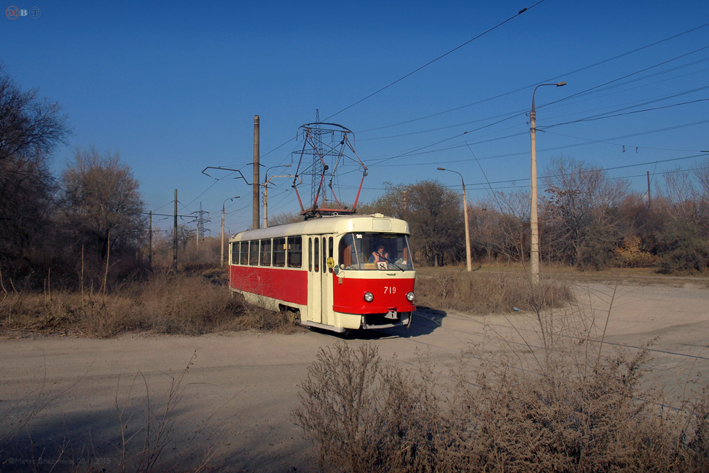 Запорожье, Tatra T3SU (двухдверная) № 719