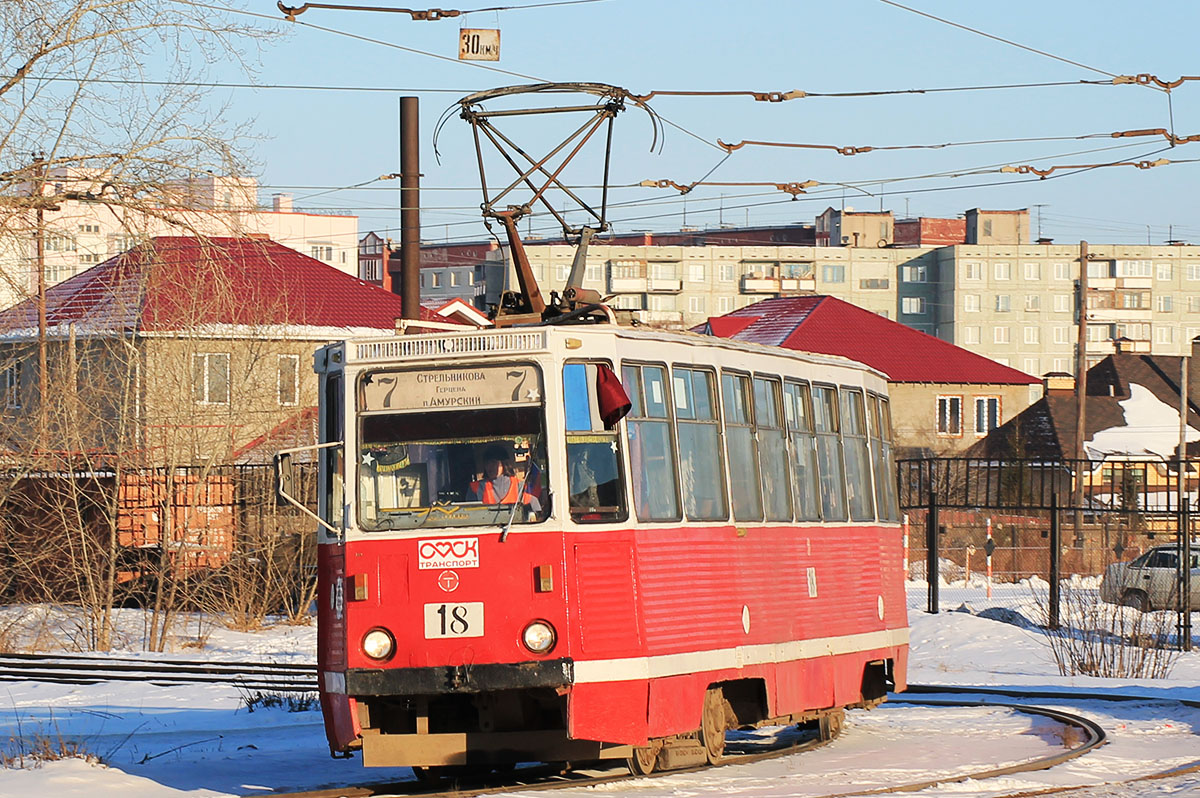 Омск, 71-605 (КТМ-5М3) № 18