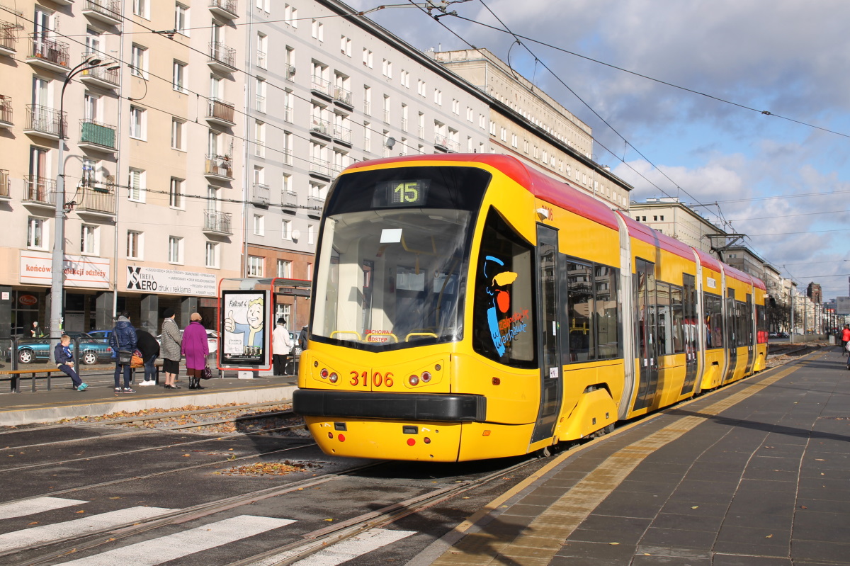 Warszawa, PESA Tramicus 120N Nr 3106
