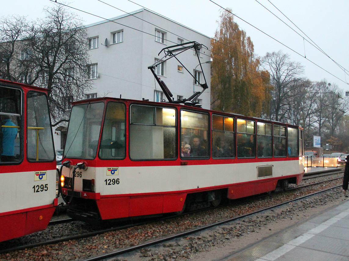 Гданьск, Konstal 105Na № 1296