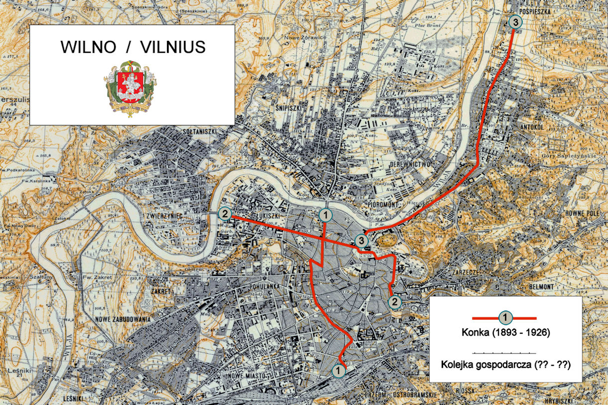 維爾紐斯 — Maps; 維爾紐斯 — Tramway