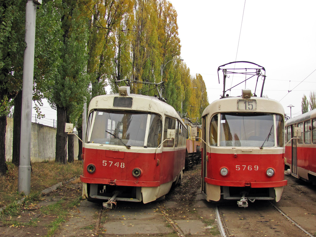 Киев, Tatra T3SU № 5748; Киев, Tatra T3SU № 5769