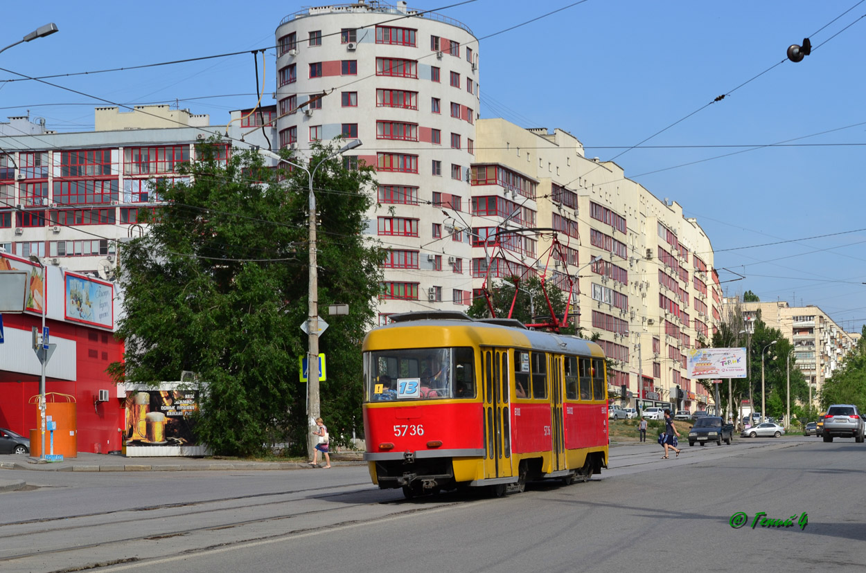 Волгоград, Tatra T3SU № 5736