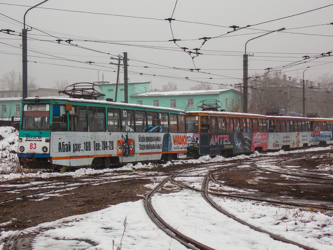 Усть-Каменогорск, 71-605 (КТМ-5М3) № 83; Усть-Каменогорск, 71-605 (КТМ-5М3) № 69; Усть-Каменогорск — Разные фотографии
