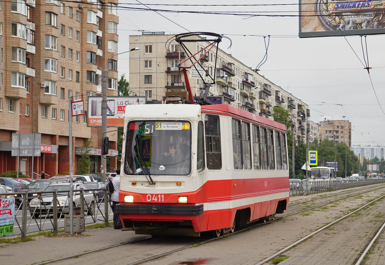 Санкт-Петербург, 71-134К (ЛМ-99К) № 0411 Санкт-Петербург, 71-134К (ЛМ-99К) № 0411