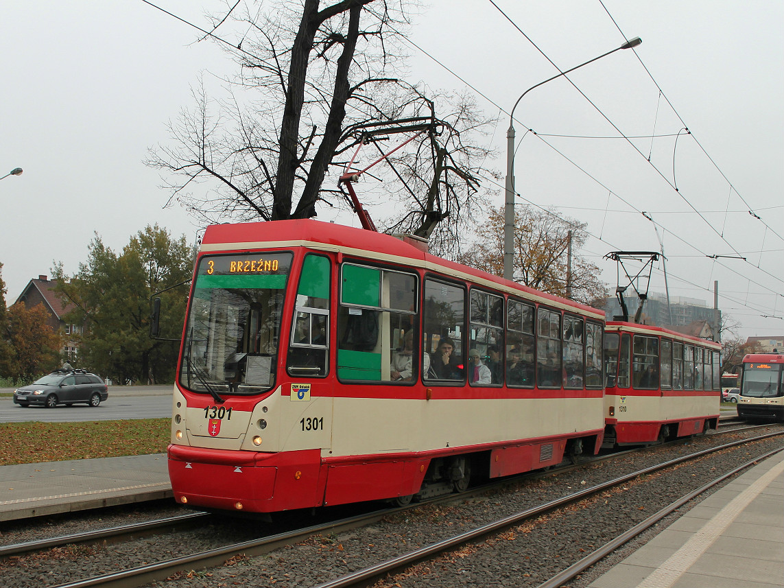 Гданьск, Konstal 105Na № 1301