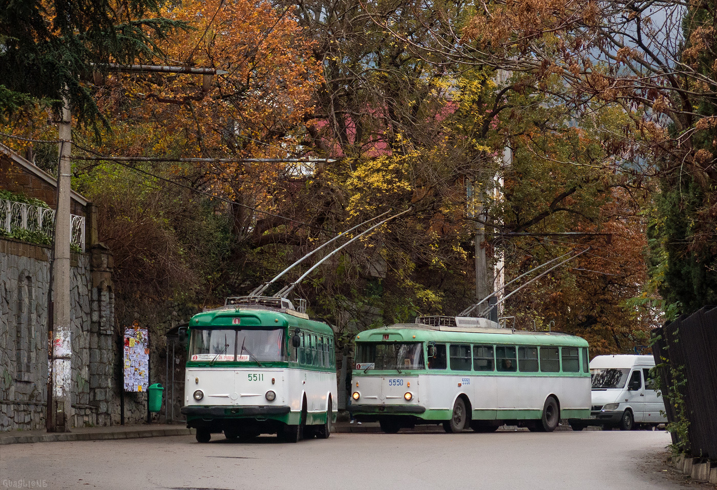 Крымский троллейбус, Škoda 9Tr19 № 5511; Крымский троллейбус, Škoda 9Tr21 № 5550