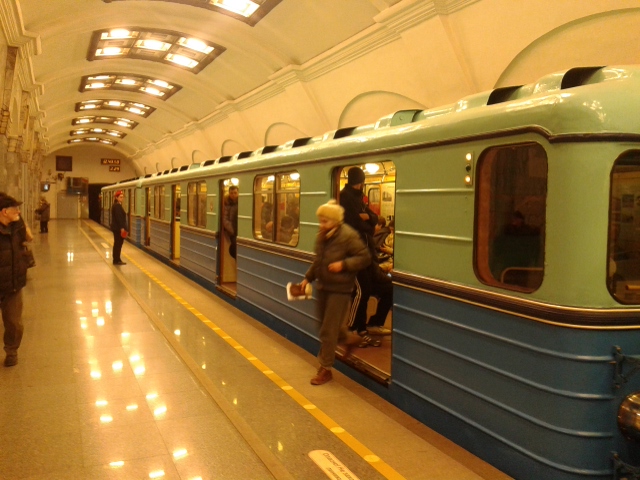 Санкт-Петербург, Е № 3427; Санкт-Петербург — Выезд ретро-поезда в честь 60-летия Ленинградского/Петербургского метрополитена