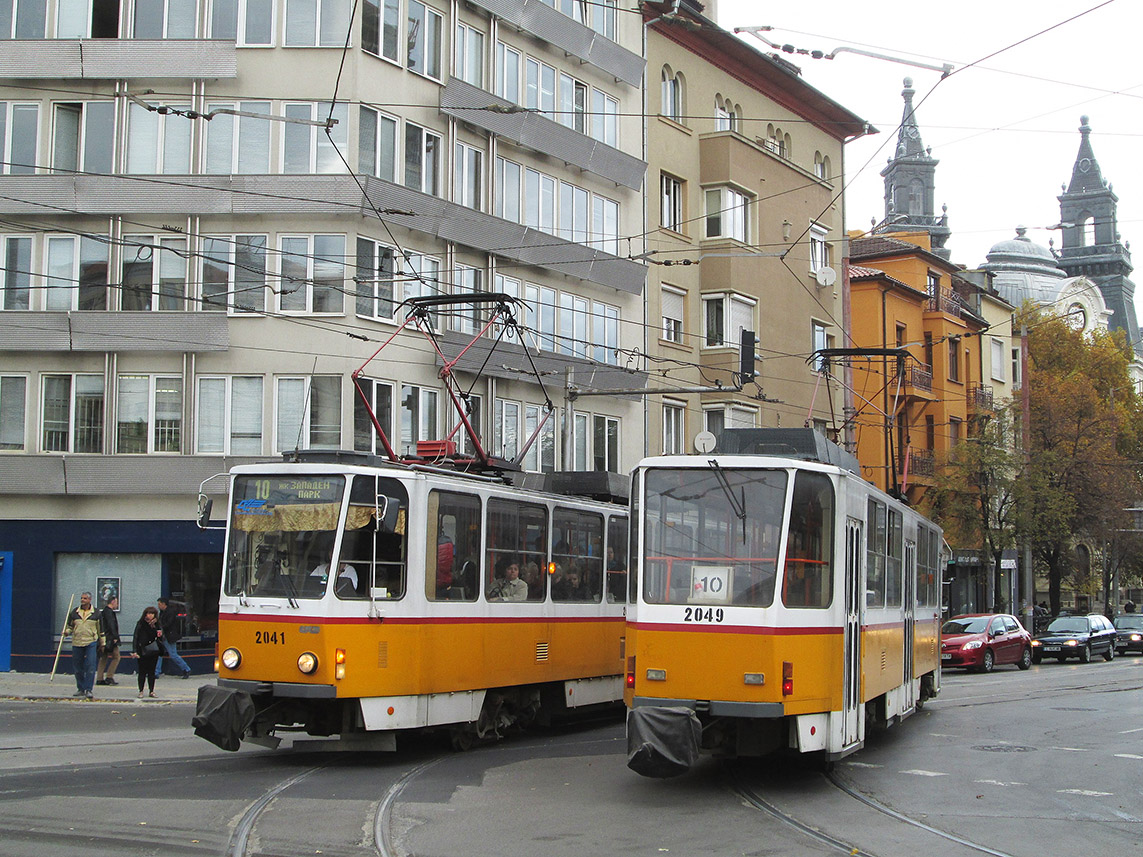 София, Tatra T6A2SF № 2041; София, Tatra T6A2SF № 2049