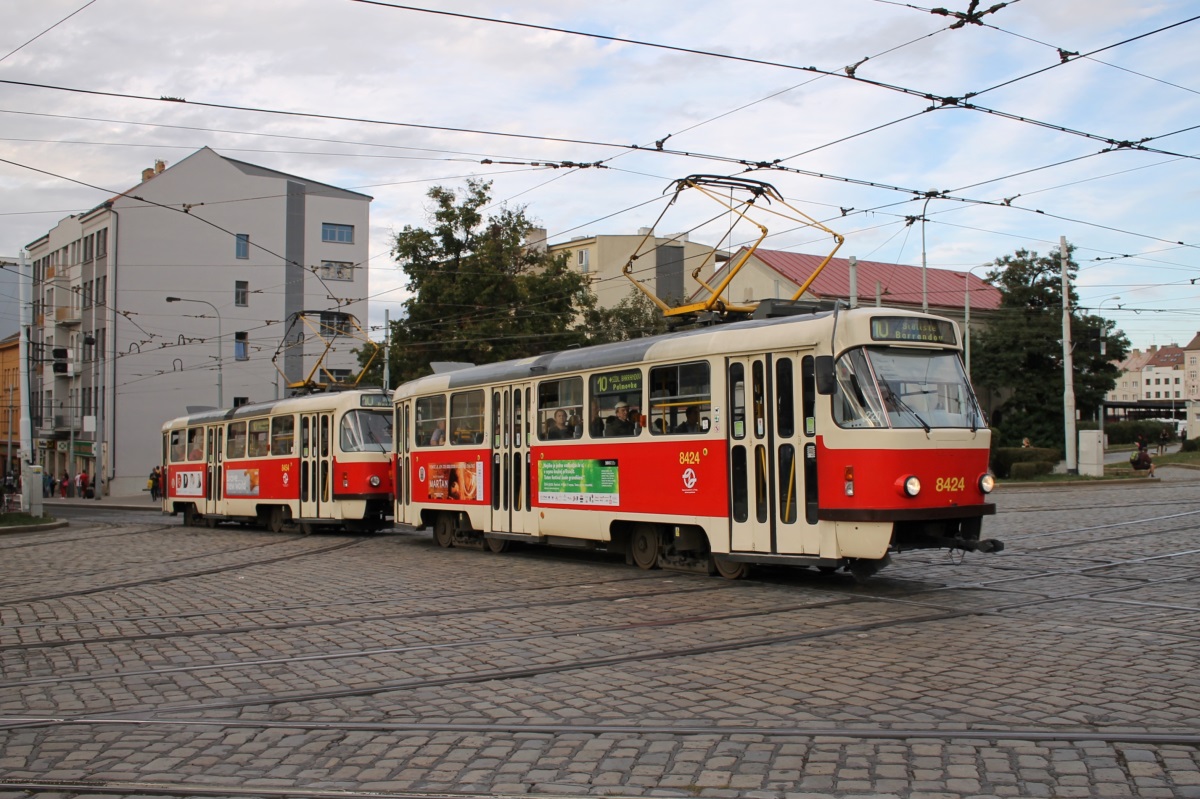 Прага, Tatra T3R.P № 8424