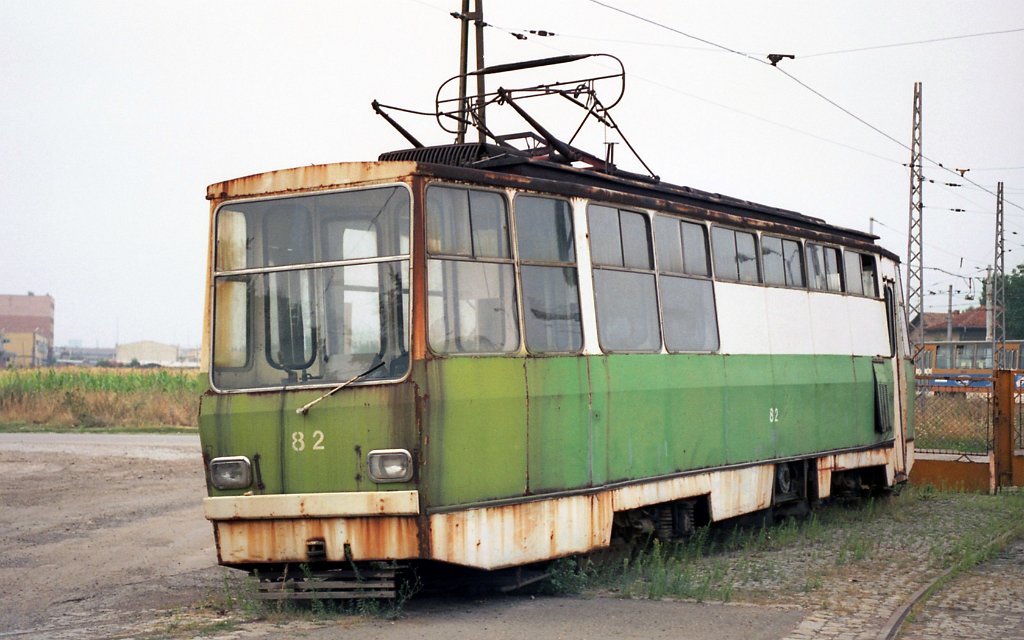 София, Т4М-50 № 82; София — Исторически снимки — Трамвайни мотриси (1990–2010)