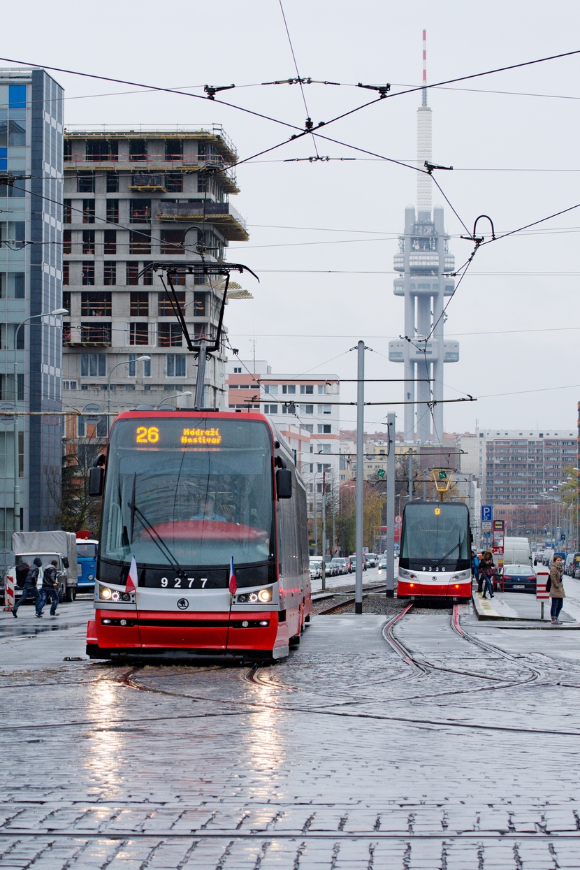 Прага, Škoda 15T3 ForCity Alfa Praha № 9277; Прага, Škoda 15T4 ForCity Alfa Praha № 9336