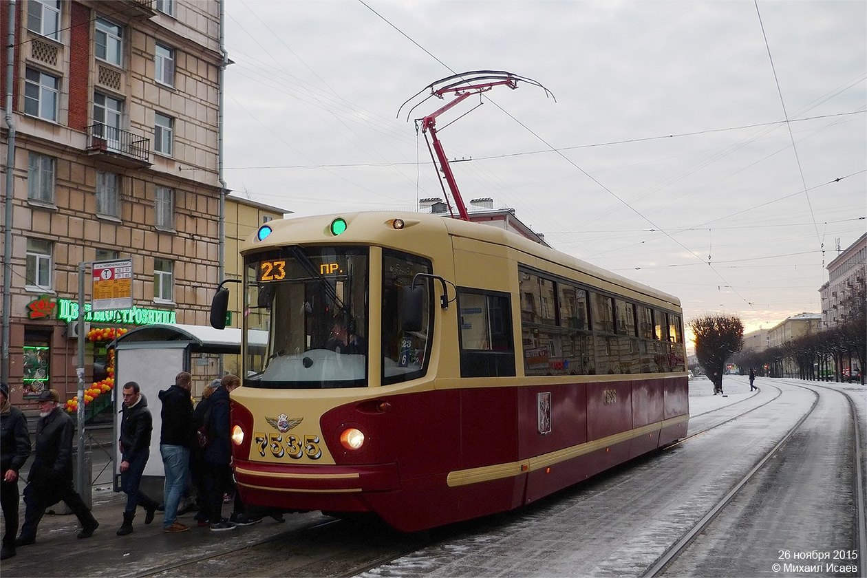 Санкт-Петербург, ЛМ-68М2 (мод. СПб ГЭТ) № 7535 Санкт-Петербург, ЛМ-68М2 (мод. СПб ГЭТ) № 7535