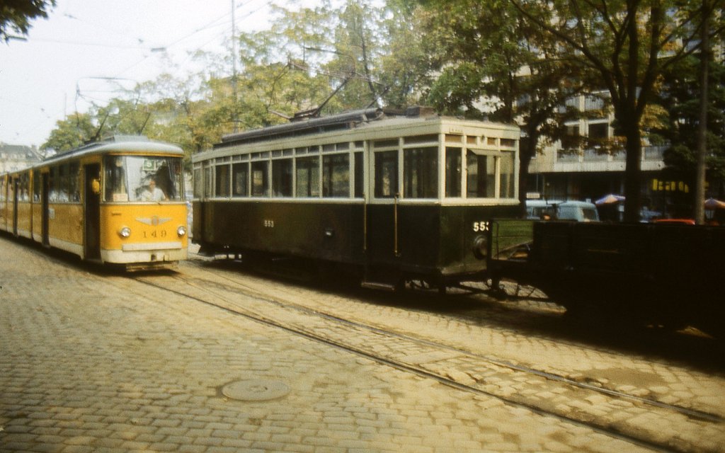 Sofia, T8M-730 (Sofia 70) č. 149; Sofia, MAN/Siemens č. 553; Sofia — Historical — Тramway photos (1945–1989)