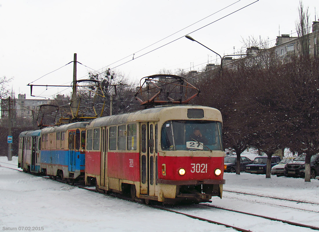 Харьков, Tatra T3SU № 3021