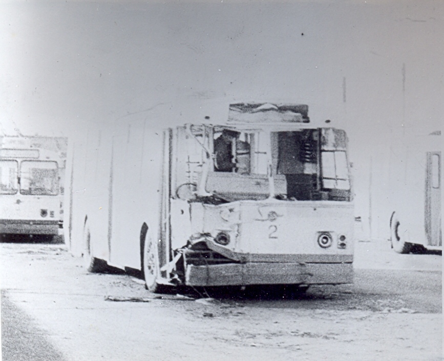 Karaganda, ZiU-682V [V00] Nr. 2; Karaganda — Old photos (up to 2000 year); Karaganda — Trolleybus Depot