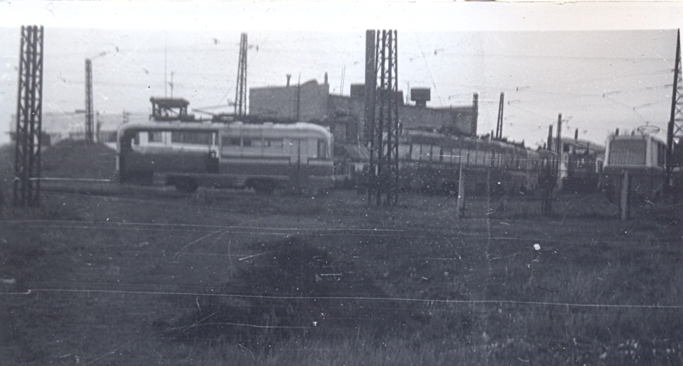 Караганда, КТМ-1 № б/н; Караганда — Старые фотографии (до 2000 г.); Караганда — Трамвайный парк