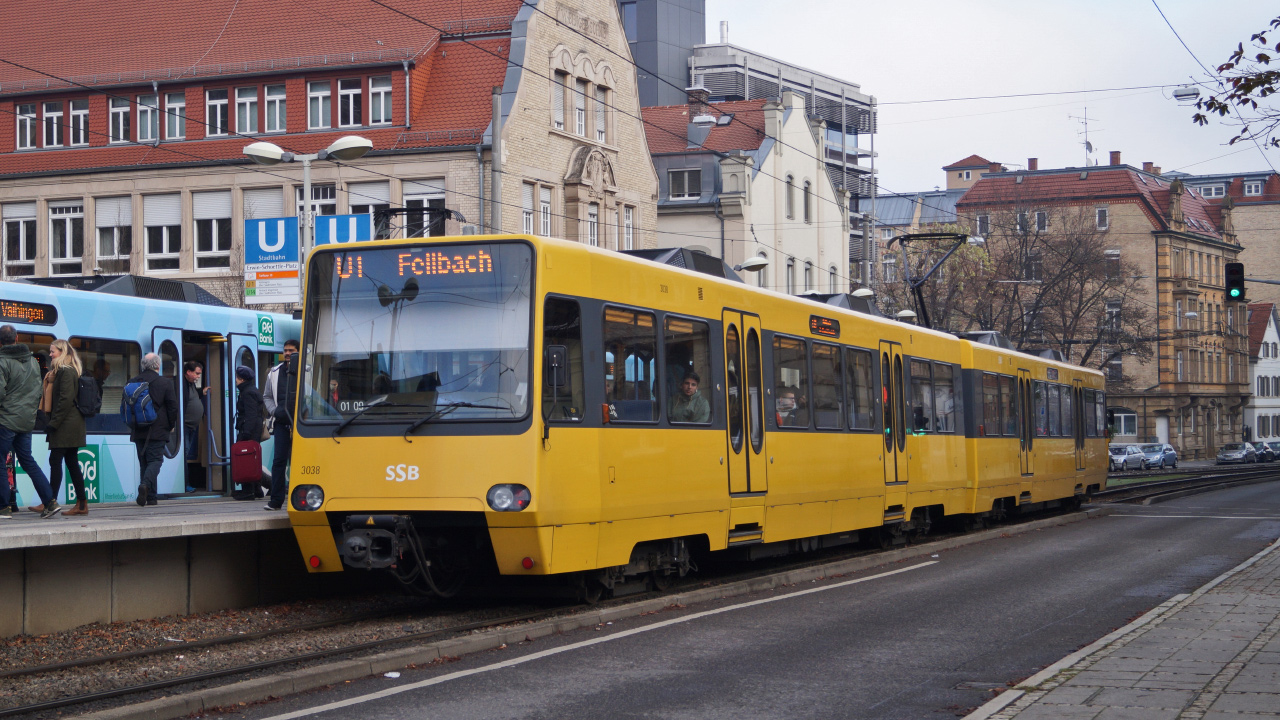 Штутгарт, Duewag DT8.4 № 3038
