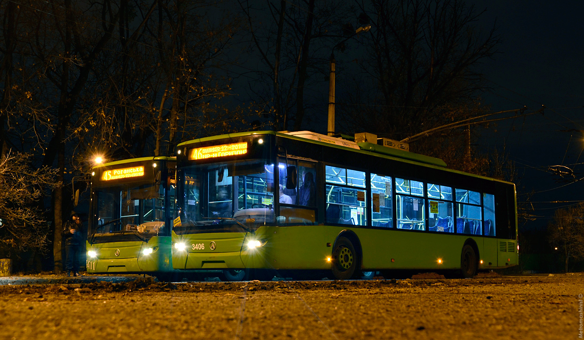 Харьков, ЛАЗ E183A1 № 3406