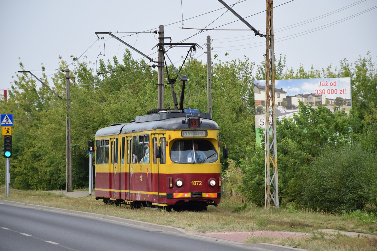 Лодзь, Duewag GT6 № 1072