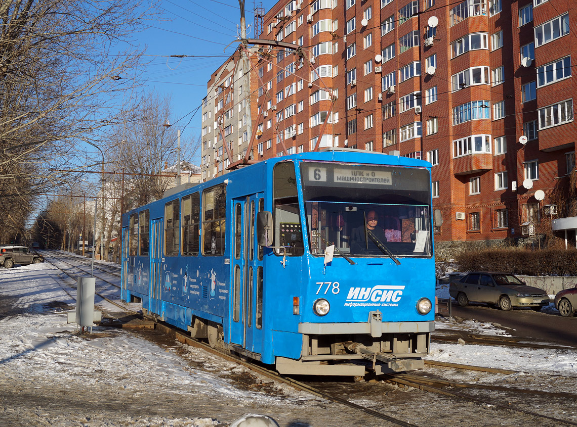 Екатеринбург, Tatra T6B5SU № 778