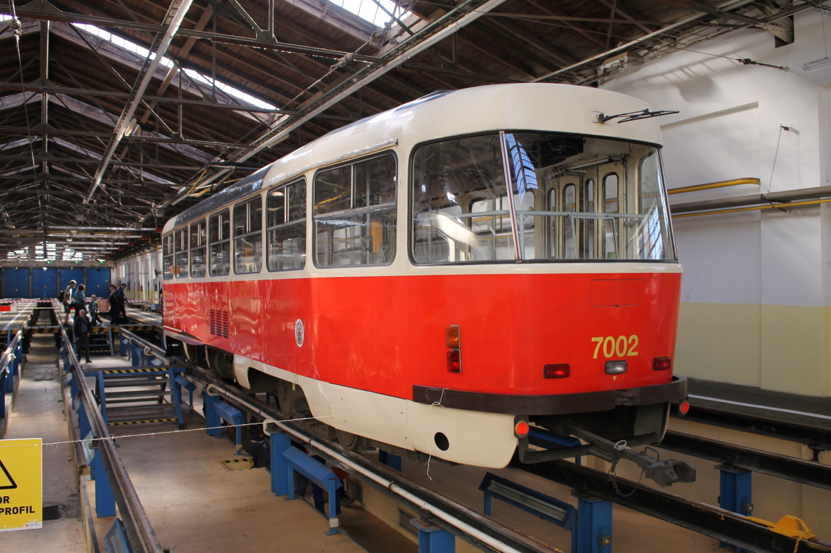 Прага, Tatra T3SU № 7002; Прага — 140 лет городскому транспорту в Праге Прага, Tatra T3SU № 7002; Прага — 140 лет городскому транспорту в Праге