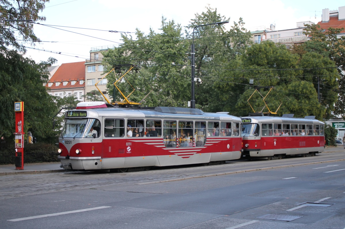 Прага, Tatra T3R.PLF № 8251