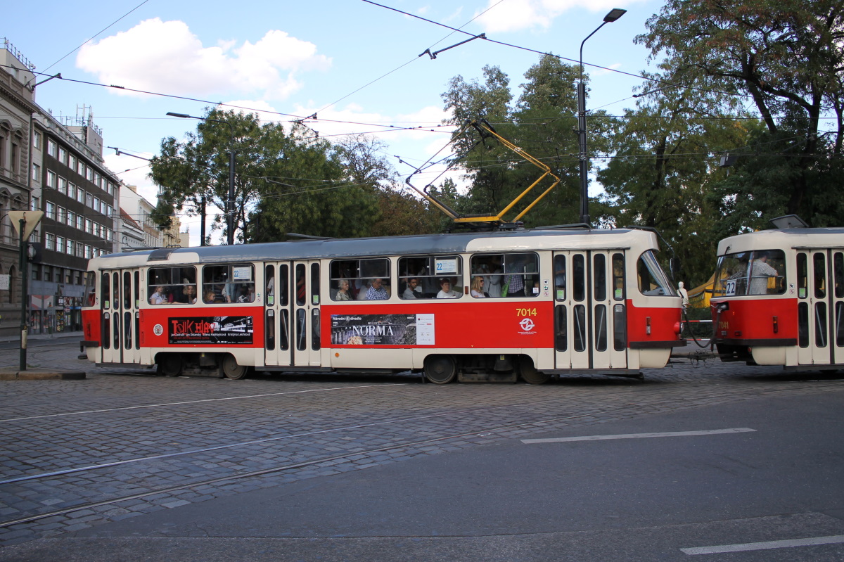 Prague, Tatra T3SU № 7014