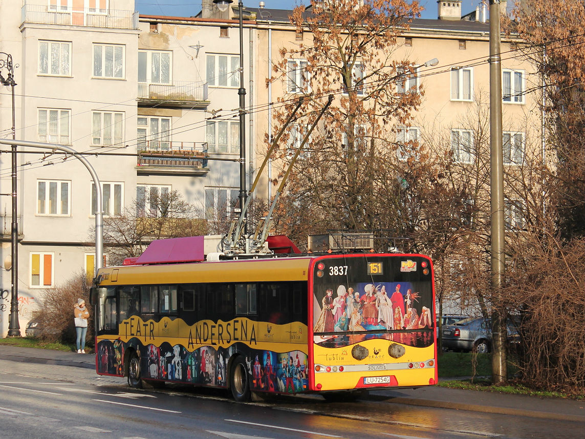 Lublin, Solaris Trollino III 12 M # 3837