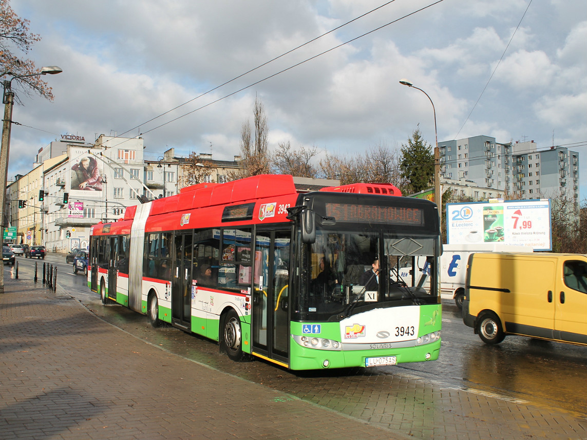 Lublin, Solaris Trollino III 18 M N°. 3943